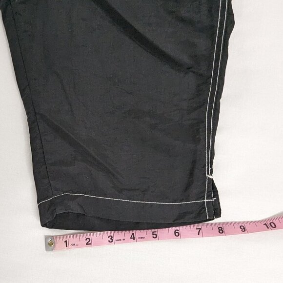 Y2k Black and White Tropical Floral Surf Shorts Board Shorts - Picture 9 of 9